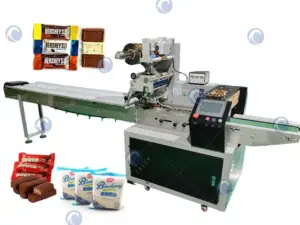 flow wrap packaging machine for candy bread bagging