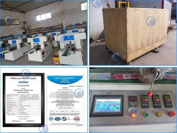 Certificação e envio da máquina