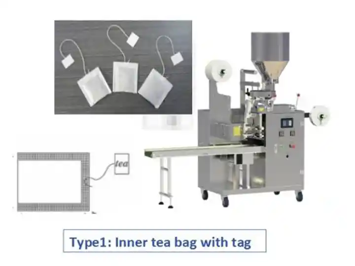 Automatic Tea Packaging Machine For Tea&Amp;Coffee Bagging 7 Inner tea bag with tag packaing machine