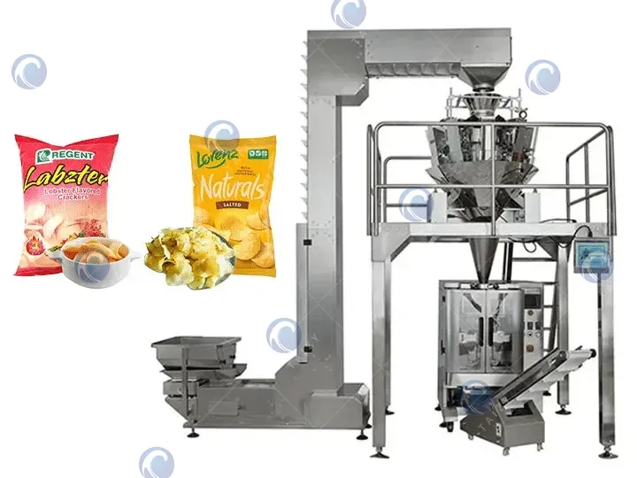 Potato chips packaging machine