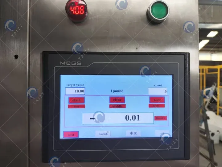 Programmable controller of flour packaging machine
