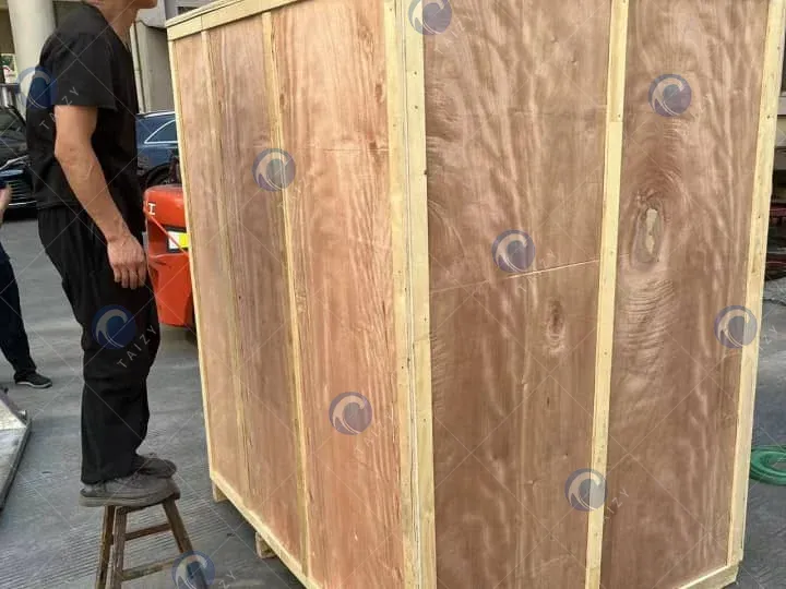 Embalaje de madera de la máquina de llenado de tazas