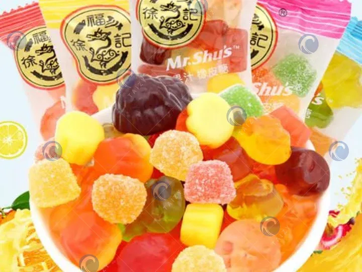 Commercial Small Package Candy Wrapping Machine 7 Candy batch packaging