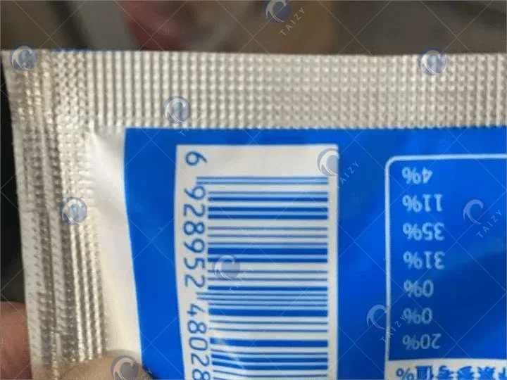 grid edge of packaging bags