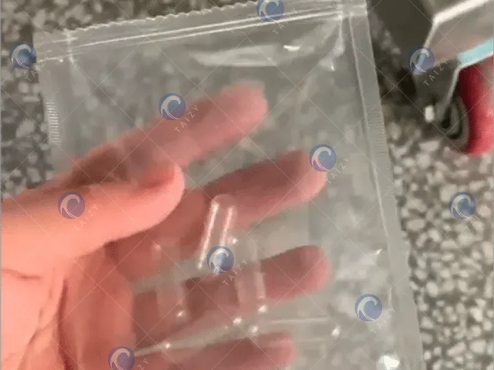 jagged edge of packaging bags