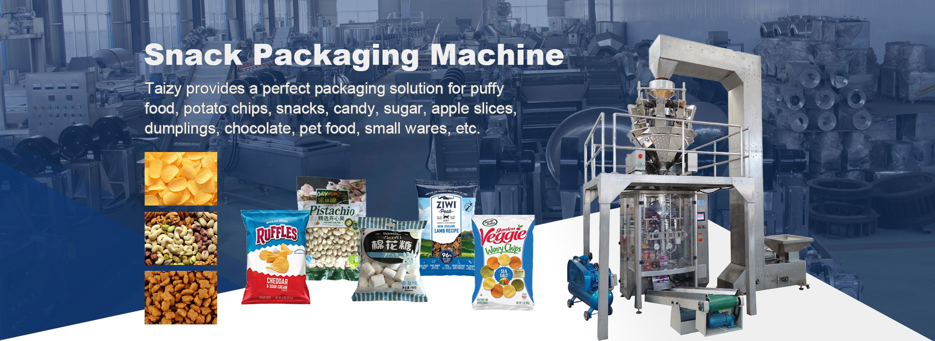 Taizy包装机械 15 Snack food packaging machine
