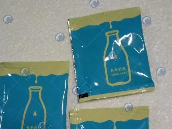stripe edge of packaging bags