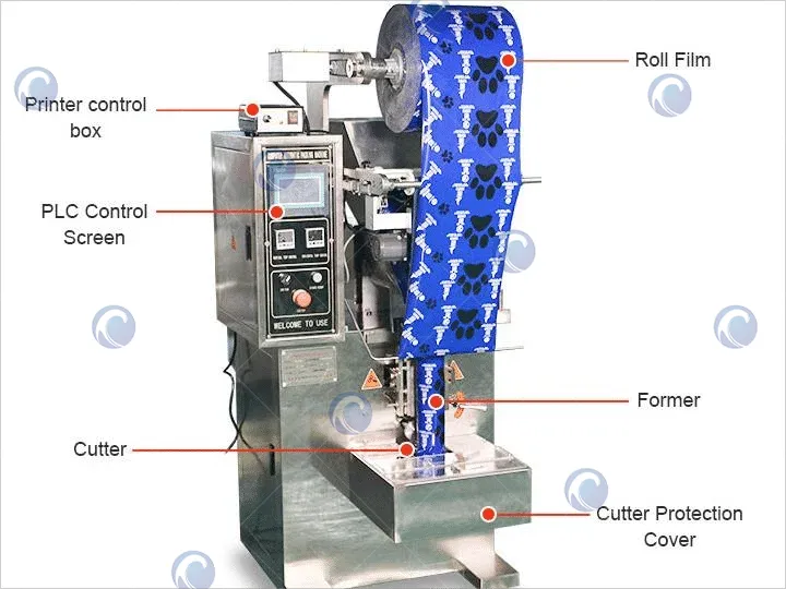 structure of chilli powder packing machine
