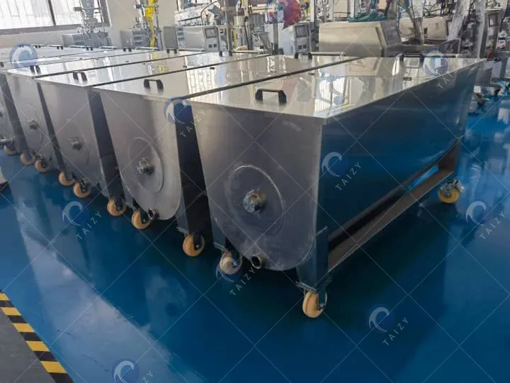 آلة تعبئة المعجون نصف الأوتوماتيكية 7 نظام التسخين والخلط