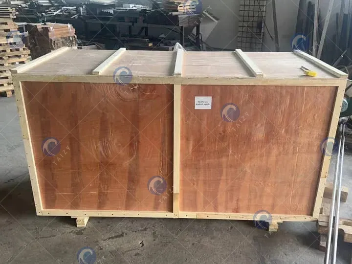 Emballage de la machine d'emballage sous vide à double chambre