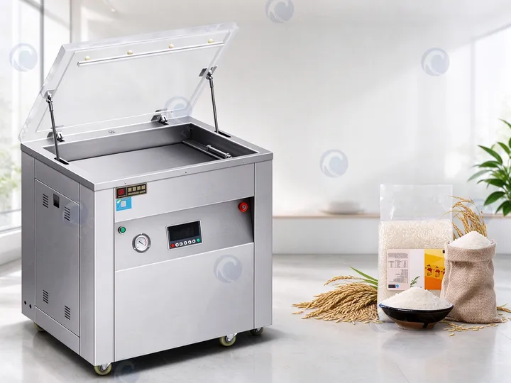 Brick-Shaped Rice Vacuum Packaging Machine 1 Rice vacuum packaging machine